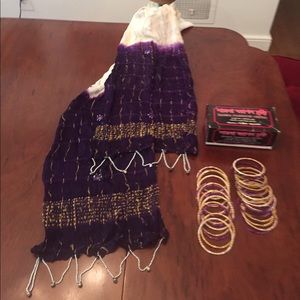Boho Scarf with Bangles